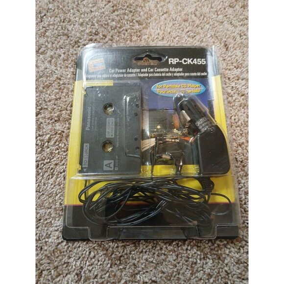 Panasonic RP-CK455 Car Power and Cassette Adapter NEW OPEN BOX!! - Picture 1 of 4